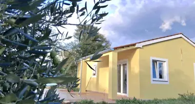 Kuća 70 m², Svetvinčenat - bazen i okućnica 400 m²
