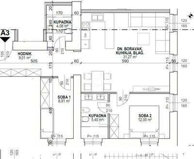 Apartment 71 m², Opatija - Centar, 50 m from the sea - 17
