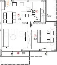 Murter, 2-room apartment 44 m² on the ground floor, terrace - 13