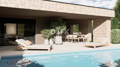 House 160 m², Labin - single-storey house with pool and summer kitchen - 2