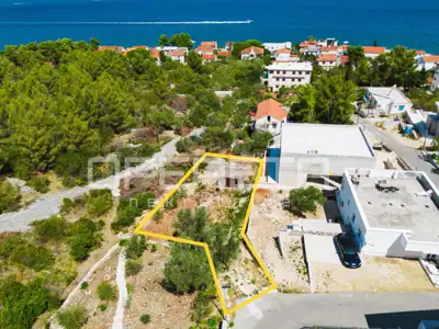 Građevinsko zemljište 504 m², Žedno kraj Trogira, pogled na more
