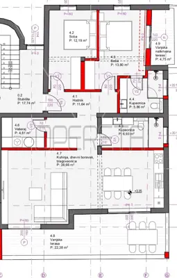 Apartment 108 m², Tribunj - sea view and 300 m from the sea - 8