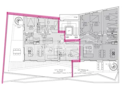 Penthouse 3rd floor, Primošten - 3 bedrooms and 3 bathrooms - 9