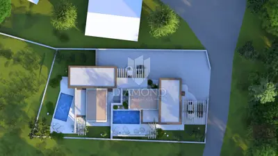 House 140 m², Karigador - 2 km from the beach and pool - 5