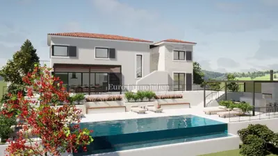 Villa 170 m², Vižinada - atemberaubender Panoramablick auf die Natur