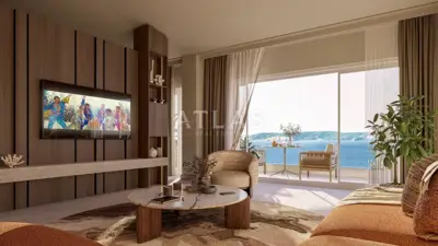 Apartment 59 m², Novi Vinodolski - Meerblick und Balkon
