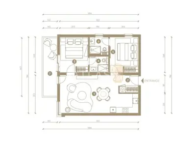 Apartment 59 m², Novi Vinodolski - sea view and balcony - 23