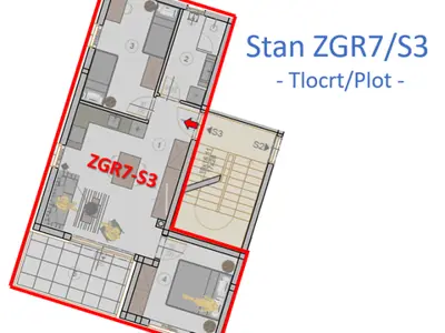 Apartment 59 m², Veli vrh, Pula - new build with loggia - 3