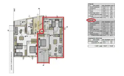 Apartment 54,71 m², Štinjan, loggia and 2 bedrooms - 12