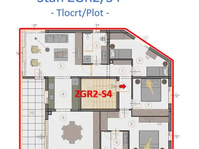 62 m² apartment, Veli vrh, Pula - new build with loggia - 2