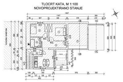 Haus 154 m², Šibenik - Zentrum, drei Wohnungen und Hof - 24