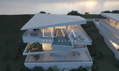 Istrien, Luxusvilla mit Pool und Meerblick im Bau
