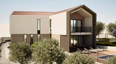 Buzet, Hum, plot, 848 m², building permit, project