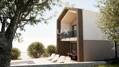 Buzet, Hum, plot, 848 m², building permit, project - 5
