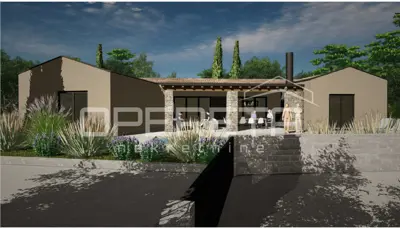 Građevinsko zemljište 1.105 m², Stari Pazin, mir i privatnost