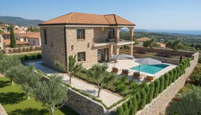Malinska - new low-energy rustic house