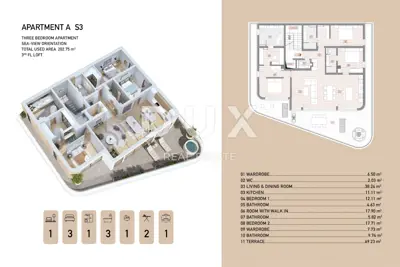 Penthouse 202.8 m², Opatija - Centar, panoramic sea view - 7