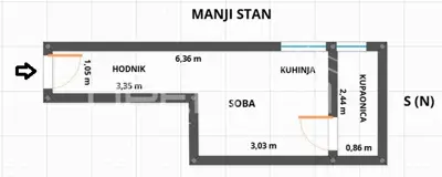 Garsonjere 31 m², Britanac - novouređene i uredni papiri - 13