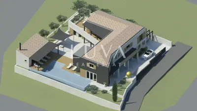 Istra, Buje, građevinsko zemljište 3906 m² za gradnju vile na prodaju - 3