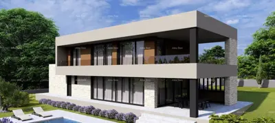 Građevinsko zemljište s idejnim projektom – Poreč, Žbandaj, 963 m² - 3