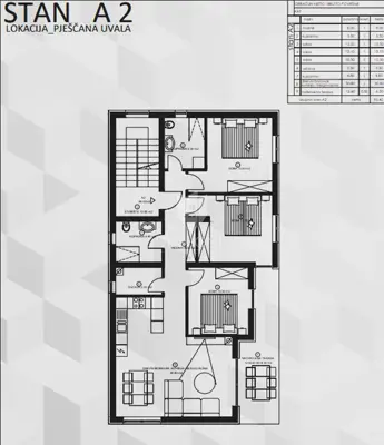Stan 95,5 m², Pješčana Uvala - novogradnja i terasa - 3