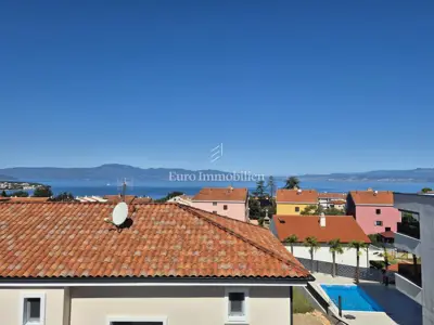 Apartment 77 m², Malinska na Krku, sea view and balcony - 3