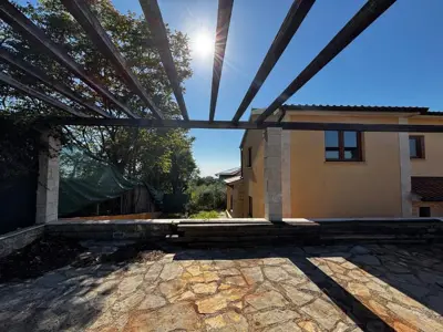 Dvojna kuća, Poreč, pogled na more i terasa - 5