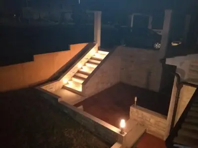 Dvojna kuća, Poreč, pogled na more i terasa - 15