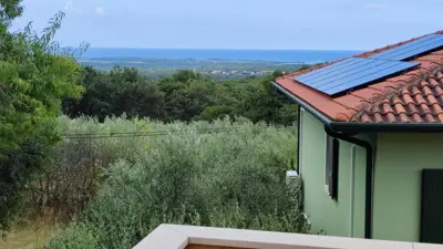 Dvojna kuća, Poreč, pogled na more i terasa - 10