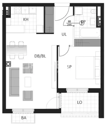 Wohnung 58 m², Delnice Zentrum - Neubau in Lujzijani