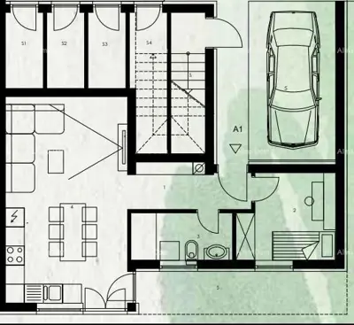 Apartment for sale in Valmade, 51,1 m² - 2