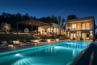 Villa 300 m², Motovun - 6 Schlafzimmer und beheizter Infinity-Pool