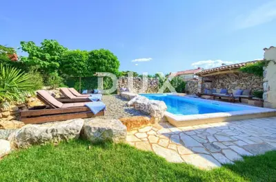 Kuća 260 m², Malinska - Okolica, bazen i pogled na more - 19