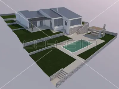 Vila 300 m², Njivice na Krku - panoramski pogled na more - 17