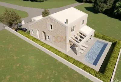 Građevinsko zemljište, Medulin - projekt kuće s bazenom - 7