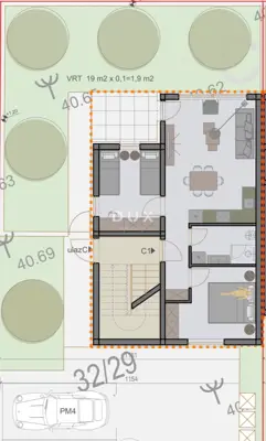 Apartment 55 m², Štinjan - garden 66 m² and terrace - 13