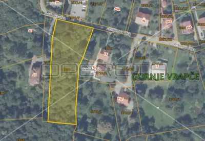 Land 3 830 m², Vrapče, quiet location by greenery