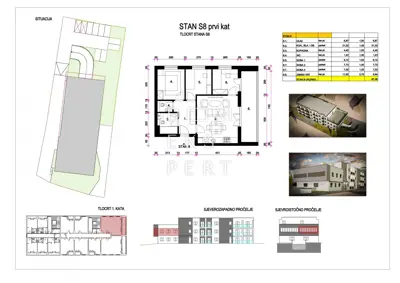 Resnik, Novogradnja, četverosoban stan na prvom katu, 67 m² - 7