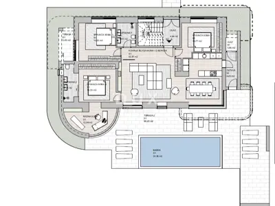 Building plot, Jušići - conceptual design for 13 apartments - 5