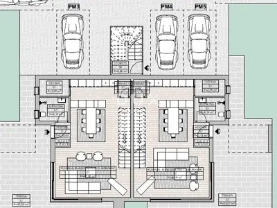 Building plot, Jušići - conceptual design for 13 apartments - 10