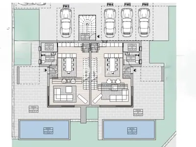 Building plot, Jušići - conceptual design for 13 apartments - 16
