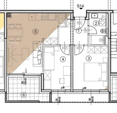 Prodaja stanova u novom stambenom projektu na eksluzivnoj lokaciji, 300 m od mora, Pula, Veruda! s14-z2 - 9