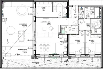Apartment 98 m², Čakovec Globetka, terrace and garden - 6