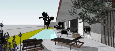 Vila 225 m², Stara Novalja - bazen i terasa - 5