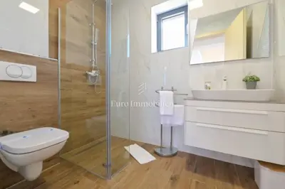 Vila 150 m², Novalja - bazen i pogled na more - 16