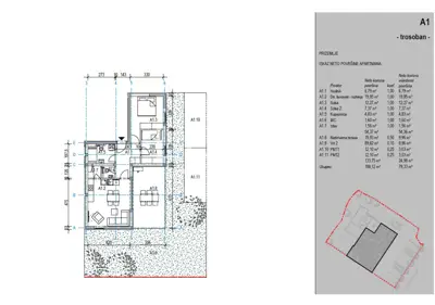 Novalja, moderna novogradnja, stan A1/Z1, NKP 79 m² - 8
