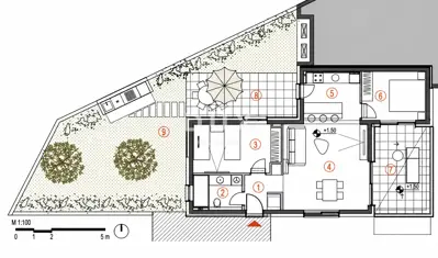 Stan 112,8 m², Primošten - pogled na more i vrt - 7
