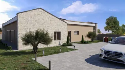 Building plot, Svetvinčenat - permit for a villa with a pool - 2