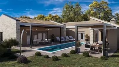 Building plot, Svetvinčenat - permit for a villa with a pool - 3
