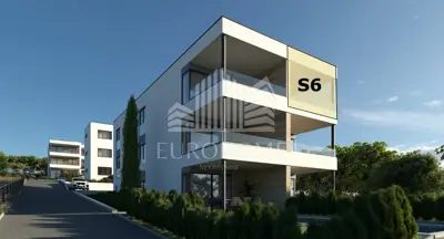 Penthouse 71 m², Mandre - pogled na more i privatna krovna terasa